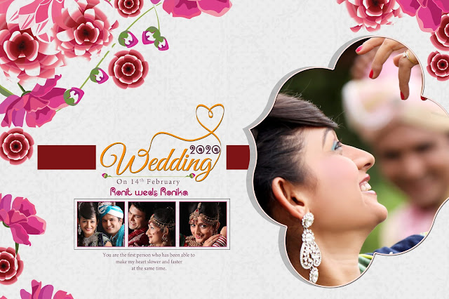 indian wedding album cover design 12x18 psd templates