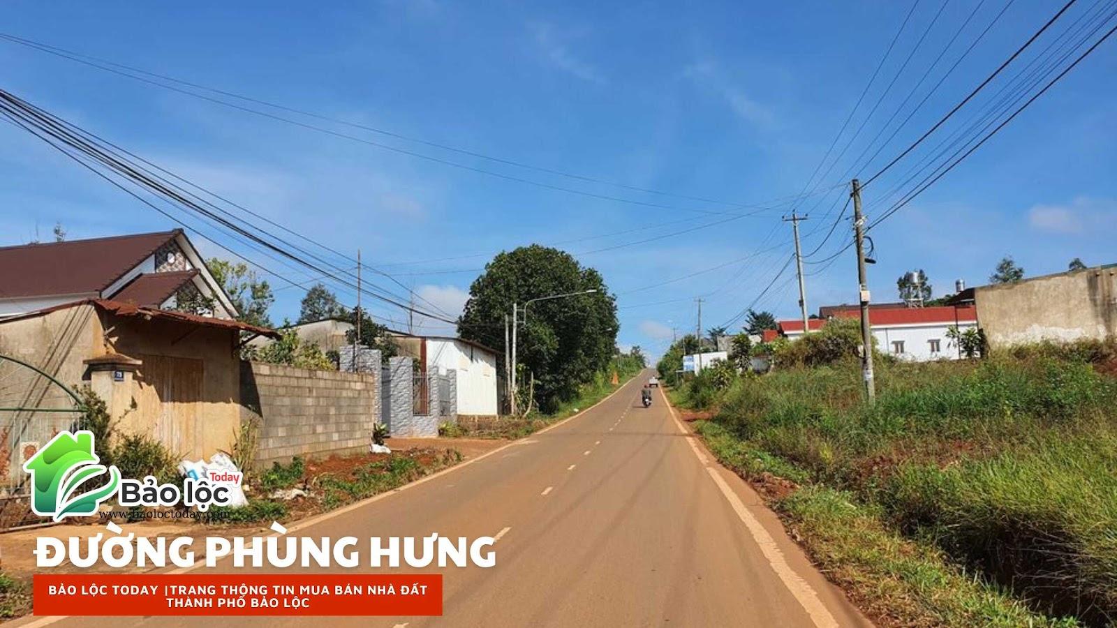 ảnh chụp tại đường Phùng Hưng, phường Lộc Tiến, Bảo Lộc