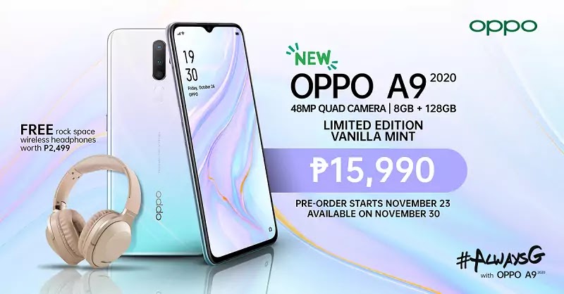 OPPO A9 2020 Vanilla Mint Colorway