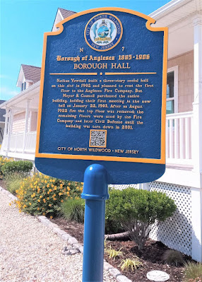 Borough of Anglesea Borough Hall Historical Marker in North Wildwood New Jersey