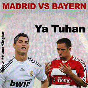 Animasi Ribery vs Ronaldo  Gambar  Real Madrid vs Bayern 