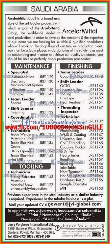 Maintenance job for KSA