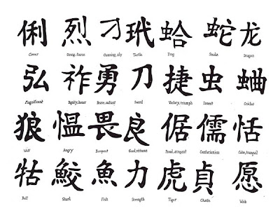 Labels chinese letters tattoo