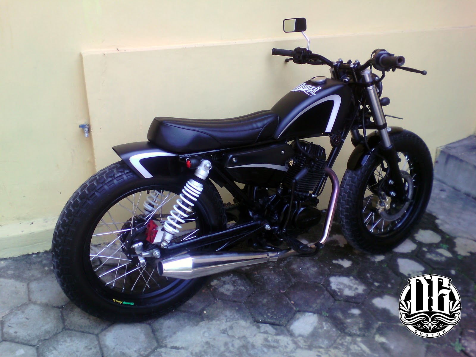 Tangki Knalpot Kustom GL 100 Custom Chopper Wanna Be