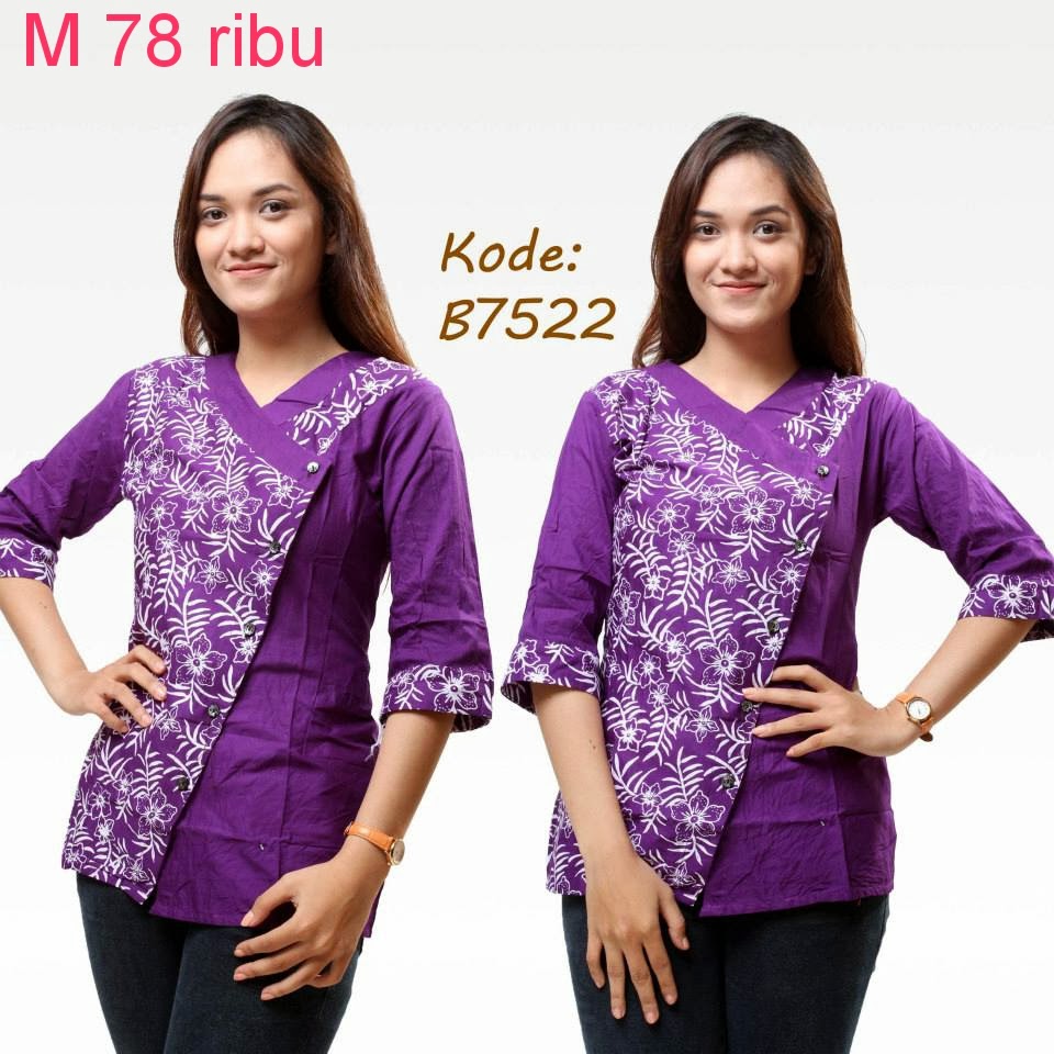  Model  Baju  Batik  Untuk Kerja Kantor  Model  Baju  Batik 