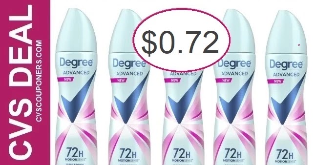 CVS Degree Deodorant Deal