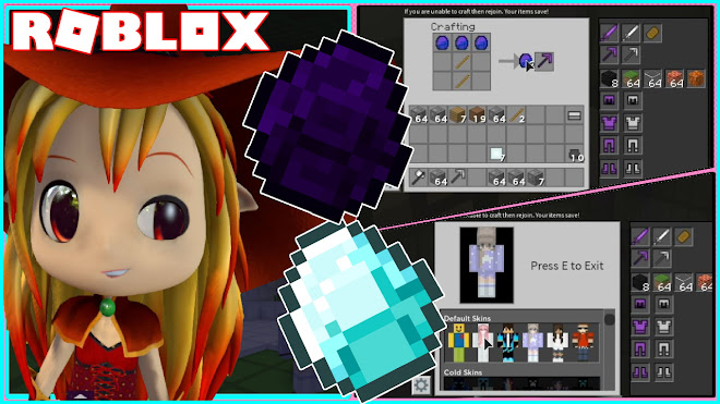 Chloe Tuber Roblox Minerscraft Finding Obsidian Amethyst And Diamond Ores - craft roblox