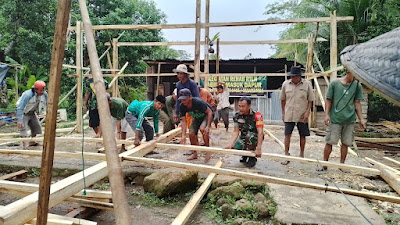 Babinsa Masuk Dapur, Babinsa Rehab RTLH Program Kasad