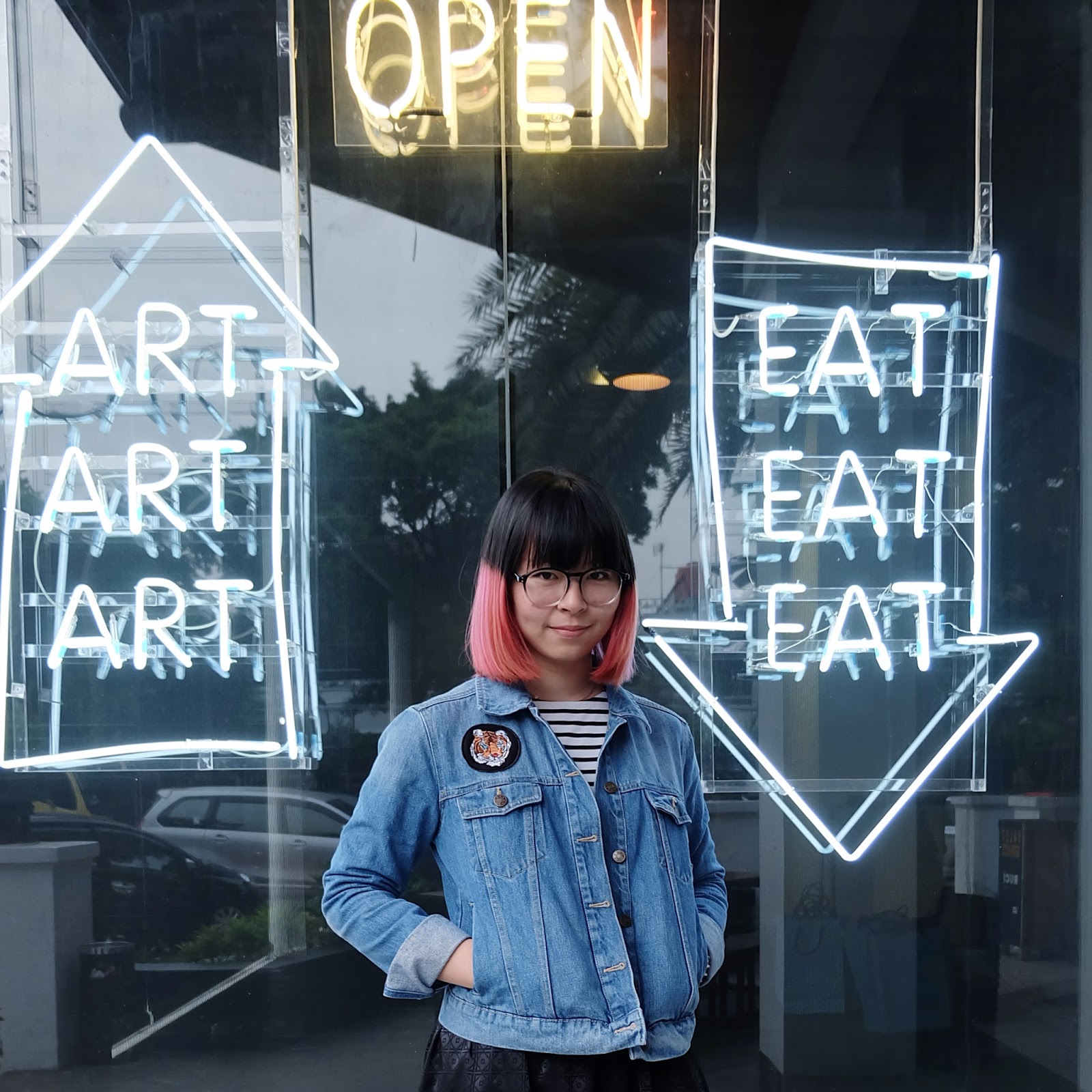 art, eat, stripes, and denim | bigdreamerblog.com