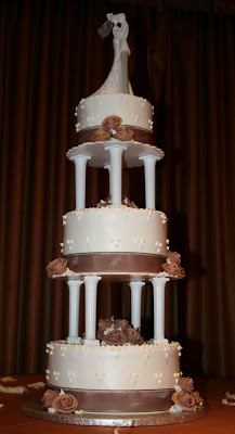 Three wedding cakes