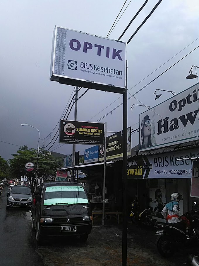 Neonbox Visual Backlite OPTIK BPJS KESEHATAN Semarang