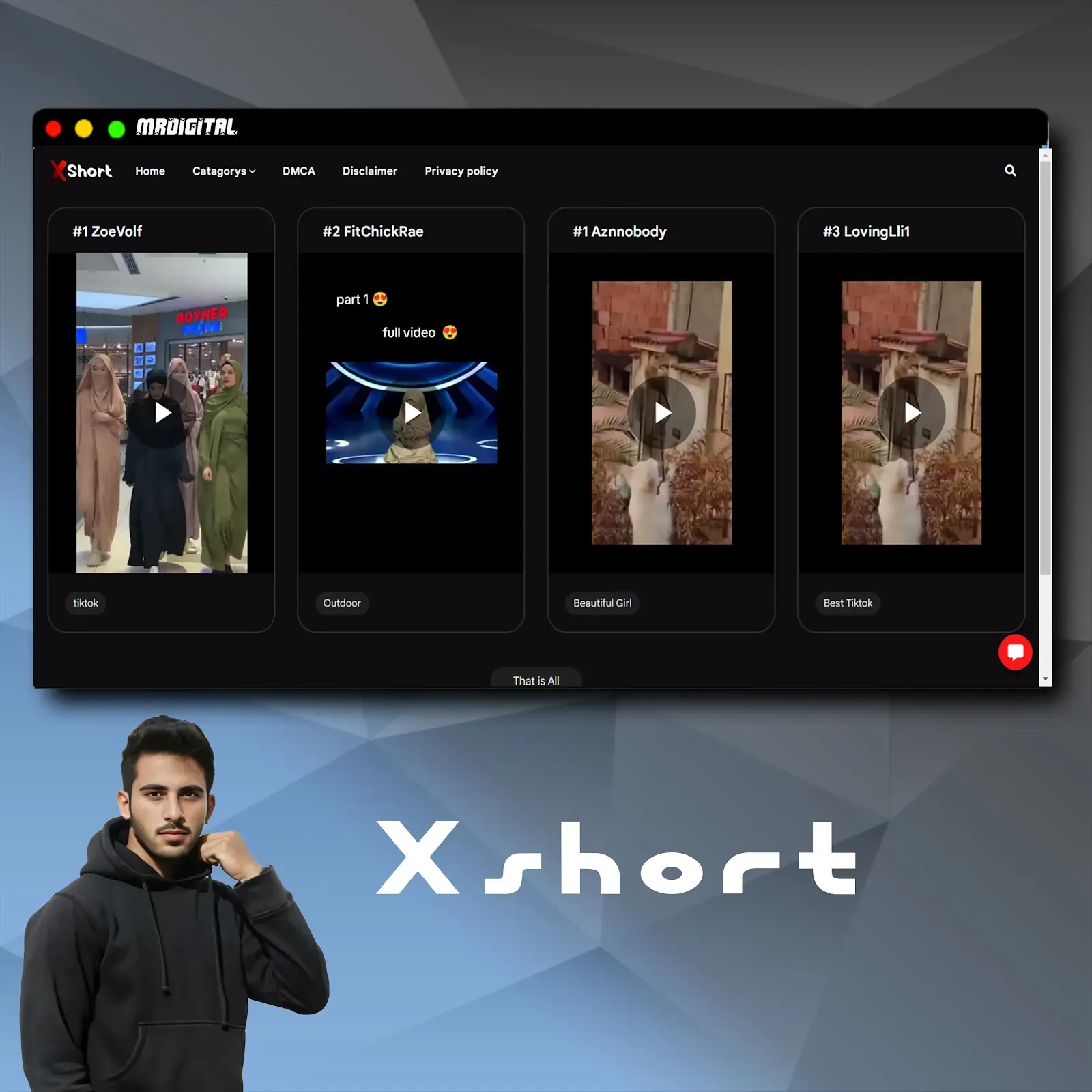 xShorts Premium Blogger Shorts Video Theme