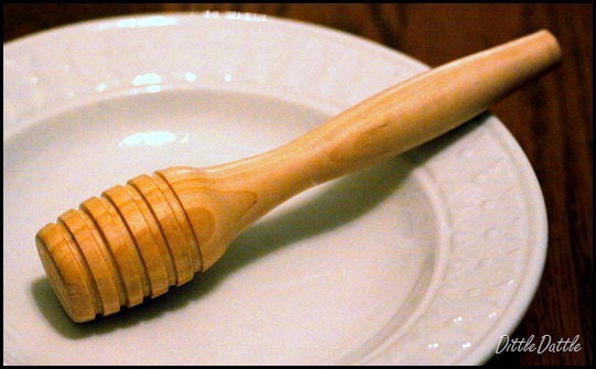 Hand turned Honey Dipper