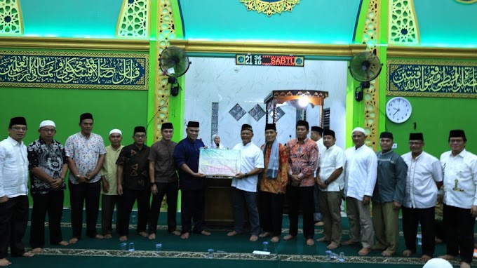 Mesjid Raya Air Santok Dikunjungi Tim Safari Ramadhan Provinsi Sumatera Barat Yang Dipimpin Danrem Wirabraja Brigjen Royen Obersyil