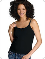 GlamourMom Nursing Vest Breastfeeding Black