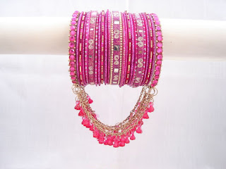 dark pink bangles