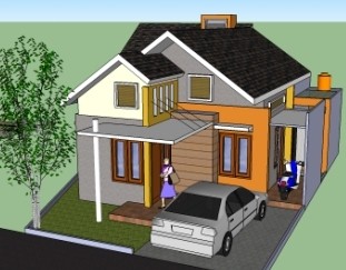 Desain Rumah  Ada Pintu  Samping  Menarik