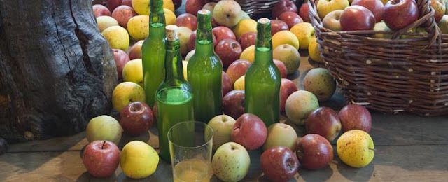 manzana de sidra alba hogar