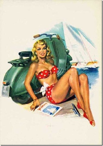 Vespa Vacation Calendar 1953