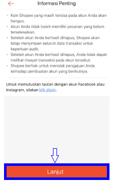 Cara Menghapus Akun Shopee