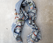 code promo foulard gris ocre Mii Accessoires