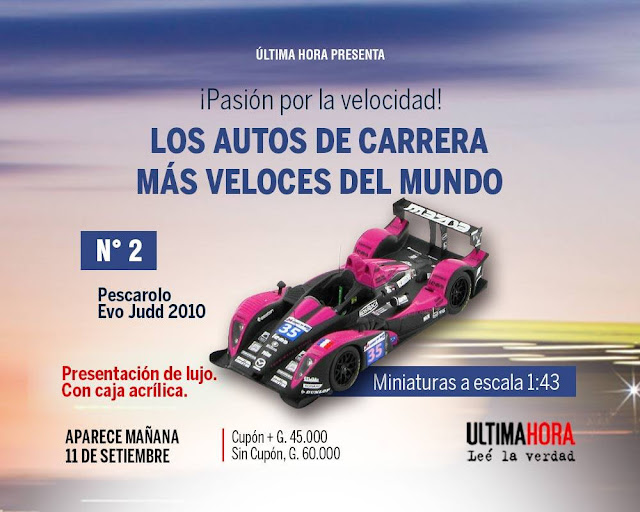 Pescarolo Evo Judd 1:43 los autos mas veloces del mundo