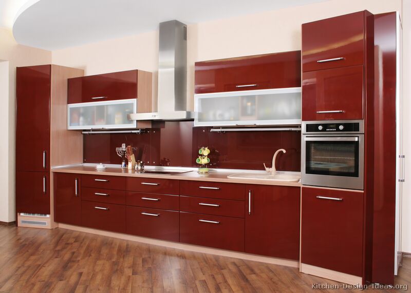 Cherry Wood Cabinets Kitchen