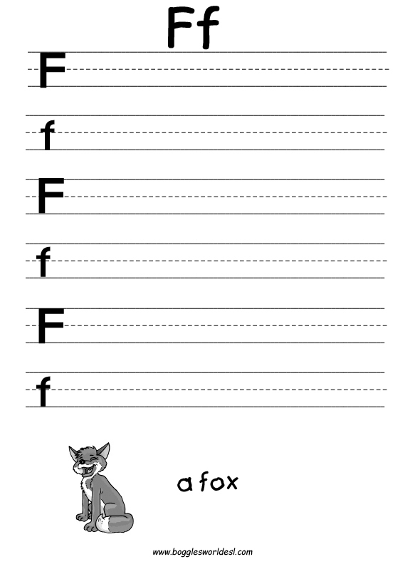 Have Fun Learning English The letter  F