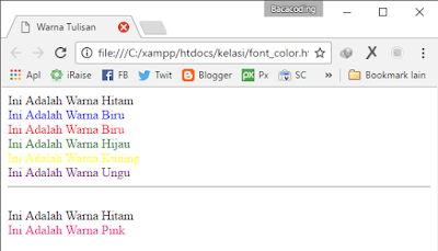 Cara Mengatur Color Font di HTML