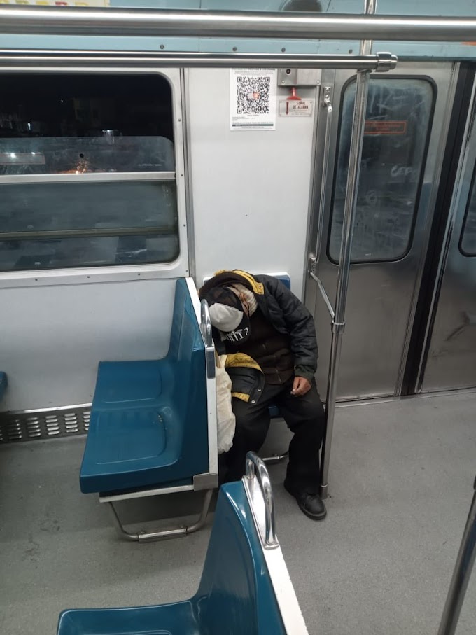 Anciano fallece en el Metro de la CDMX tras quedarse dormido en vagón