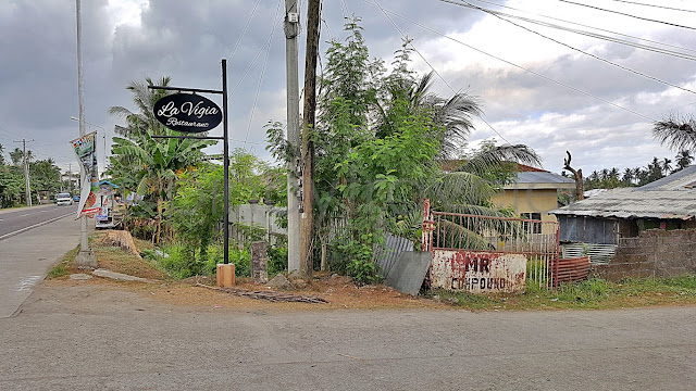 signage on the highway to La Vigia Restaurant & Resort, Ormoc City