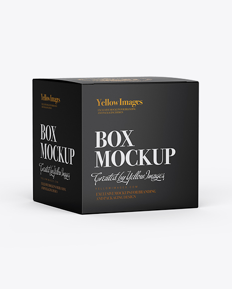 Download Paper Box Mockup - Half Side View