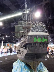 Black Pearl pirate ship miniature rear