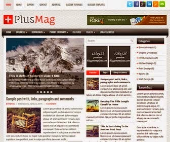 Plus Mag - Responsive 3 Column Blogger Template