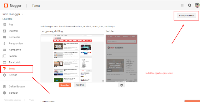 cara membackup template blogger