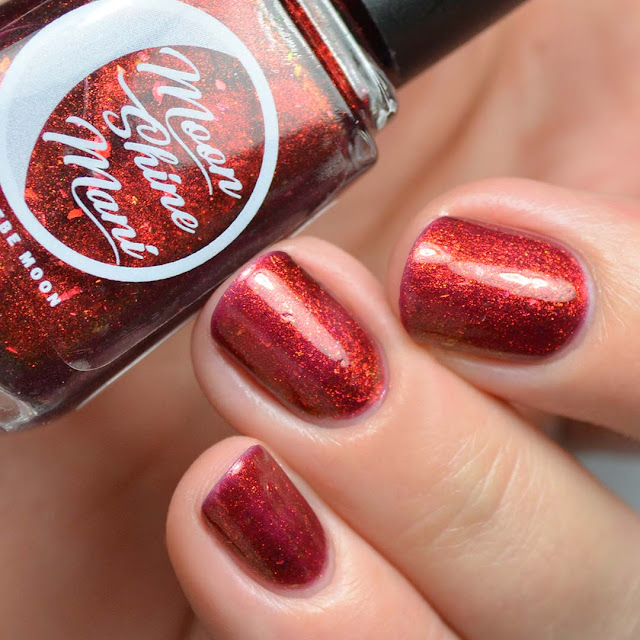 crimson jelly color shifting nail polish