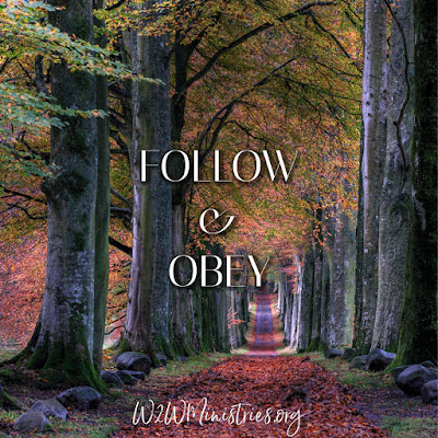 Follow and Obey #w2wministries #obedience #obey #follow #followGod