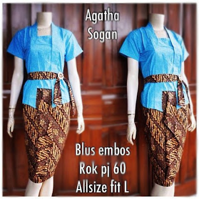 Kebaya Batik Sogan Agatha Db-5307