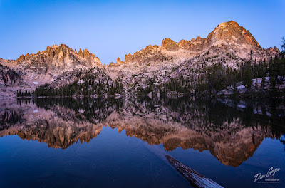 Image of Baron Lake reflection, Sawtooths