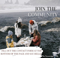 Artic beach scene with friends around a picnic table in their weather gear.  Text reads, "Join the Community.  Fill out the contact form at the bottom of the page and say hello.