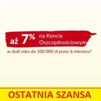 Ostatnie chwile na 7% na koncie oszczędnościowym w Pekao