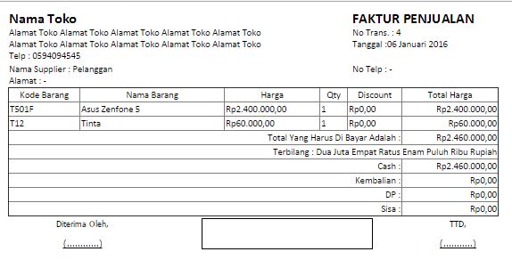 7 Contoh Faktur Penjualan dan Cara Membuatnya