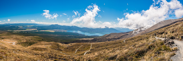 panoramic view to Ketetahi hut