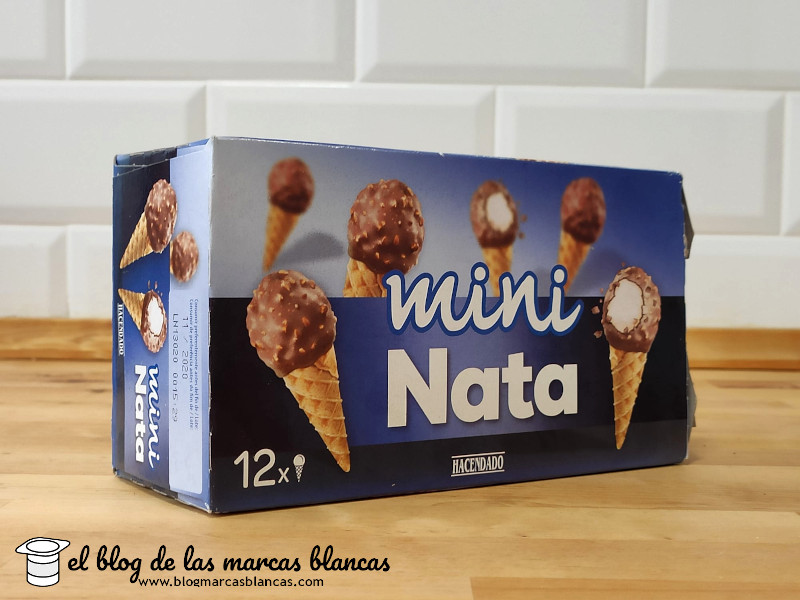 Helados cono mini nata HACENDADO (Mercadona) - El Blog de las Marcas Blancas