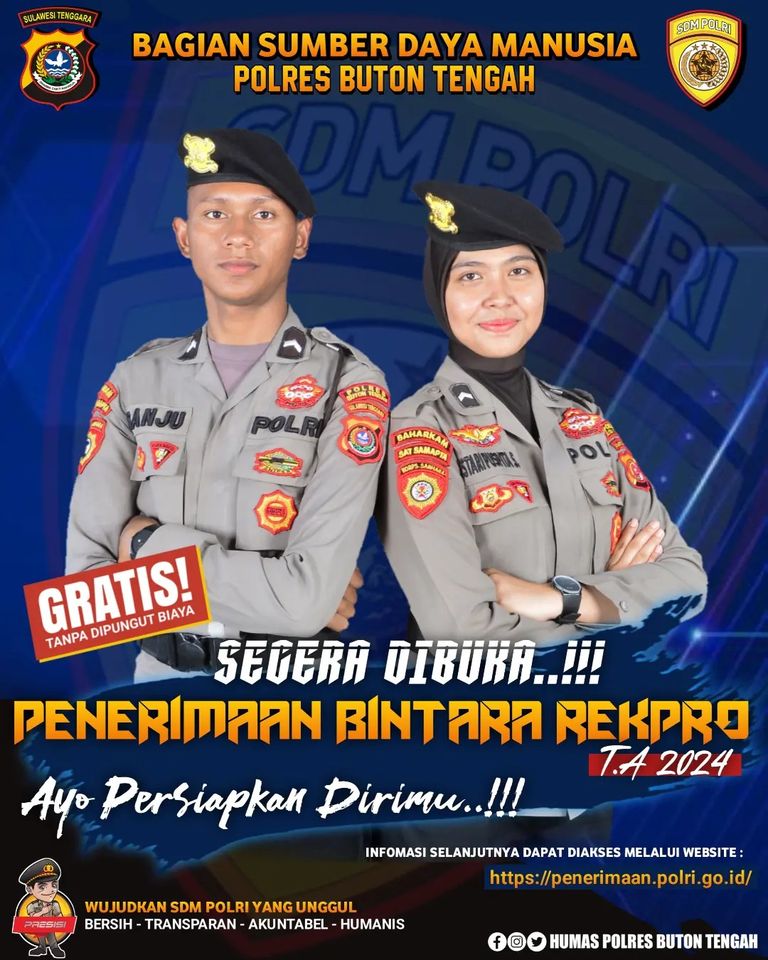 Pendaftaran Bintara Rekpro T.A 2024