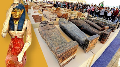 Arkeolog Temukan Mumi dan Harta Karun di Mesir Berasal dari 500 Tahun SM, ada 250 Peti dan 150 Patung