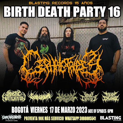 Concierto de CEPHALOTRIPSY en Bogotá + INVITADOS BRUTAL DEATH PARTY 16