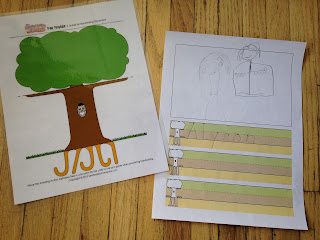 Preschool handwriting tree template for beginning writers