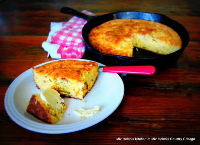 Cheesy Jalapeno Bacon Cornbread at Miz Helen's Country Cottage
