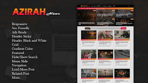 Download Azirah Responsive Blogger Template